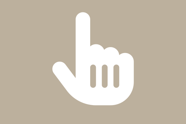 Icon Finger der auf einen Triggerpunkt drückt